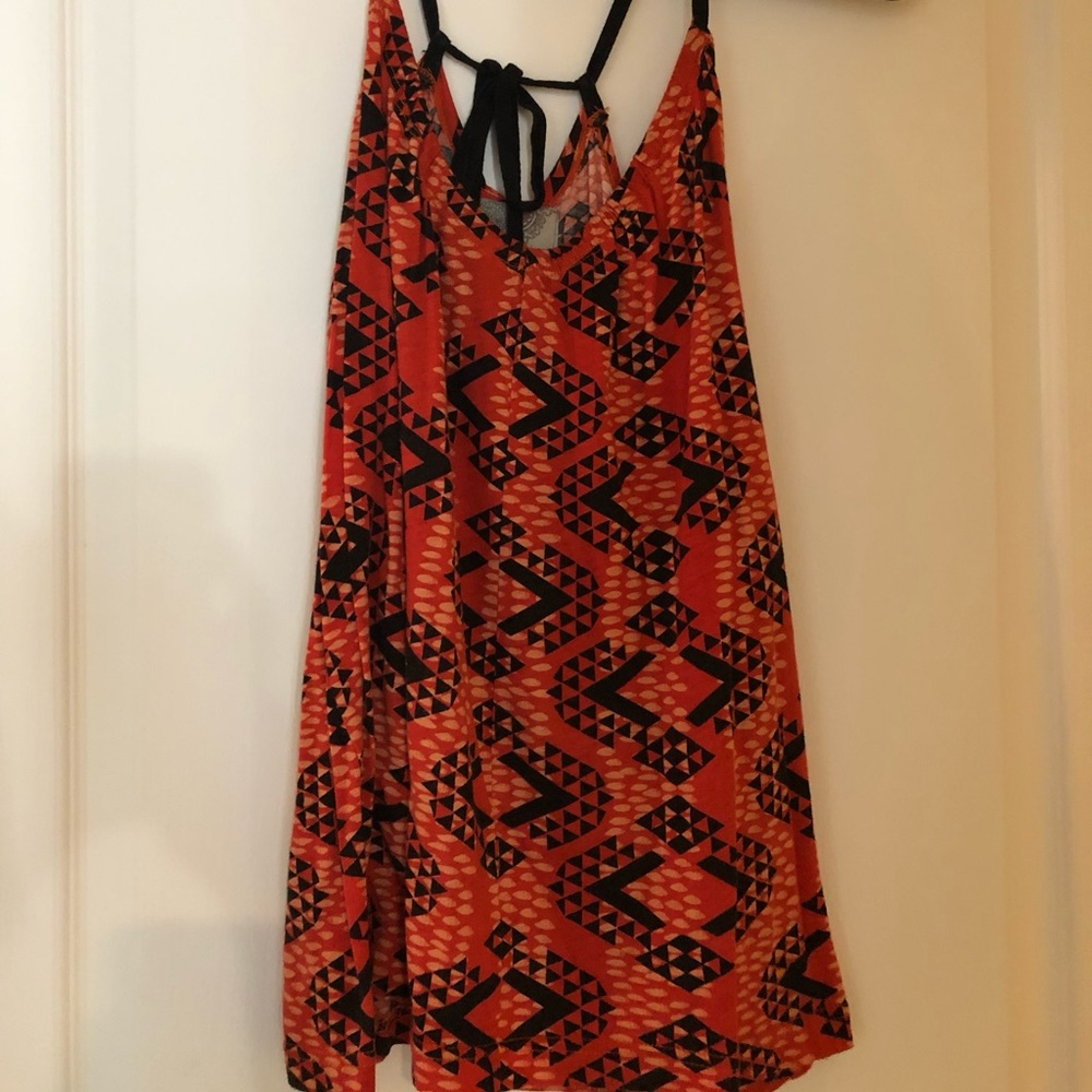 Loose Orange and Black Tank